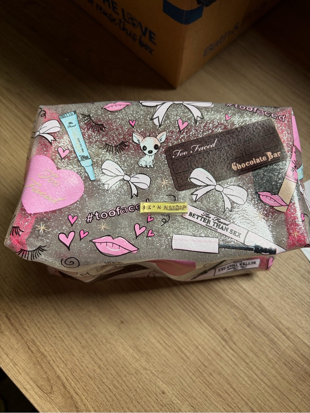 Too Faced Skinny Dip Cosmetic Bag NWT